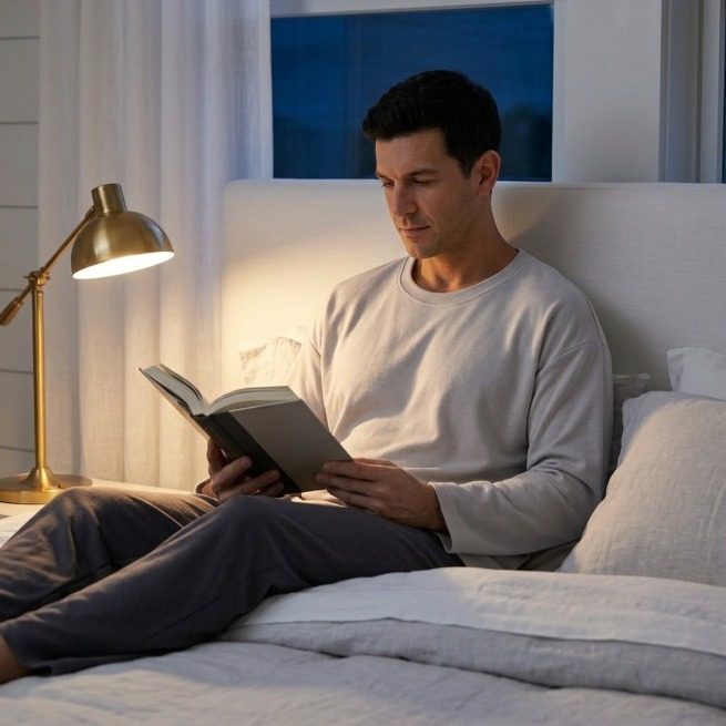 Pyjama coton gris clair / anthracite